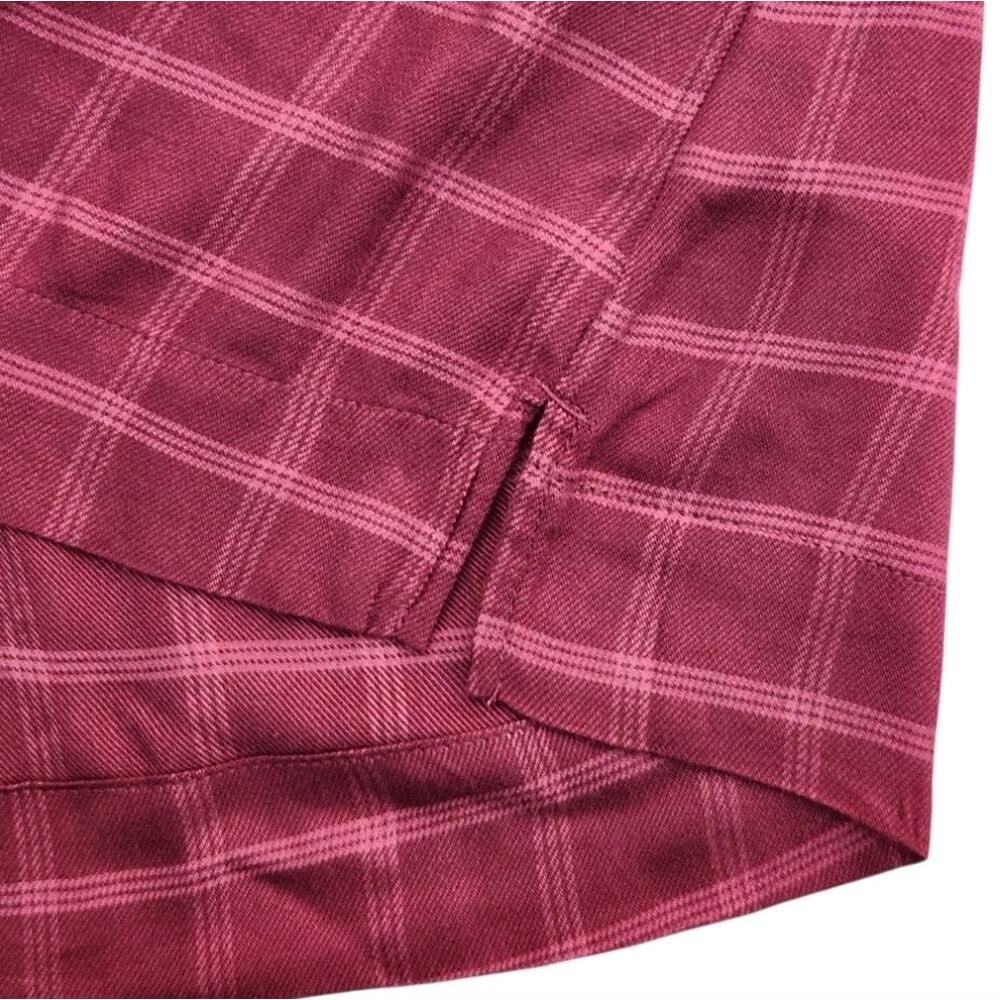 Wrangler Women's Blouses/ Shirt Long Sleeve Burgundy Red V-Neck Size XL - Picture 6 of 12